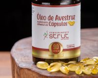 ÓLEO DE AVESTRUZ STRUT ALIMENTOS 90 CÁPSULAS DE 1000 MG