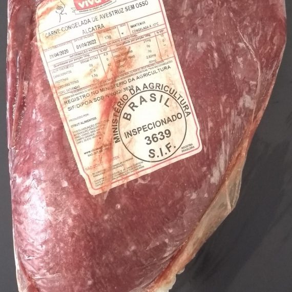 ALCATRA DE AVESTRUZ STRUT ALIMENTOS (PEÇAS COM PESOS VARIÁVEIS)